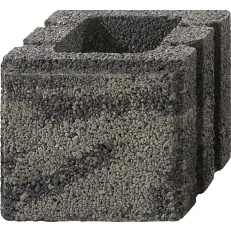 Primaster Mauerstein Garten 25 x 25 x 20 cm grau anthrazit nuanciert
