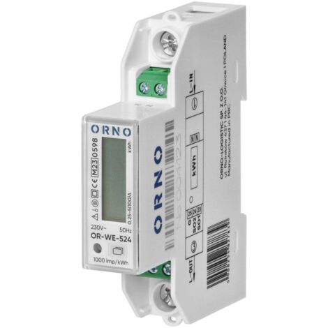 230V AC Zähler LCD Wechselstromzähler DIN Hutschiene - Geeicht Für