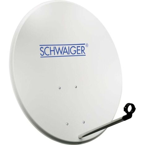 Schwaiger Satellitenspiegel Stahl Offset Antenne Ø 72 cm hellgrau SAT-Anlage