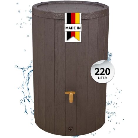 4rain Regenspeicher Madera 220 l Regenwassertonne Wassertank Wasserbehälter