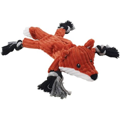 Nobby Hundespielzeug Plüschfuchs mit Seil 38 cm (1/3)