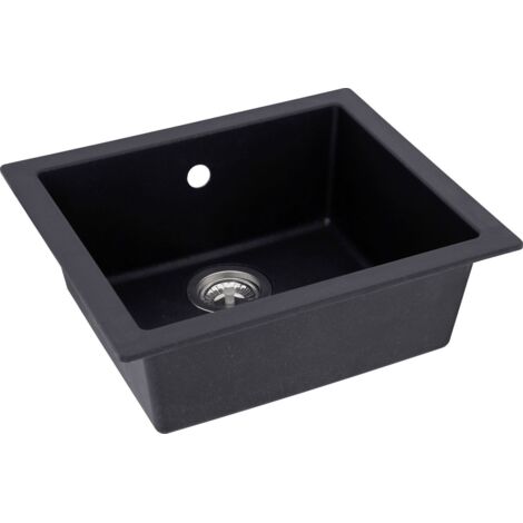 respekta Mineralite Einbauspüle 1 Becken Ohio 50 x 44 cm Spülbecken Spüle