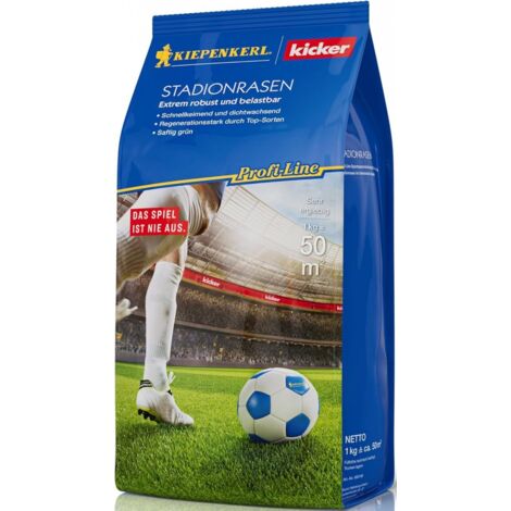 Kiepenkerl Kicker-Stadionrasen 1 kg Klotzbeutel Profi-Line