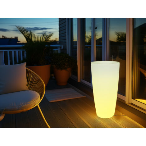 Smartwares LED Blumentopf IDE-60071 weiß 75 x 40 cm RGBW Dekorative Leuchten