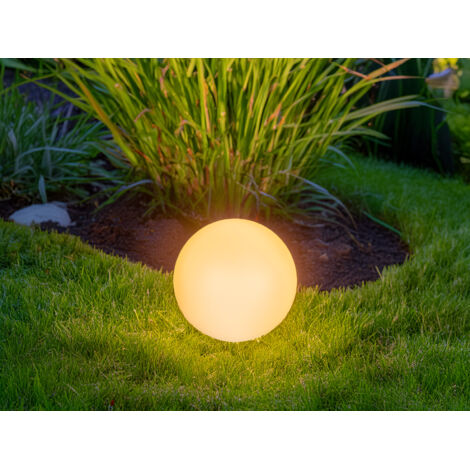 Smartwares LED Solar-Kugelleuchte OSL-50015 weiß Ø 30 cm RGBW Dekorative Leuchten