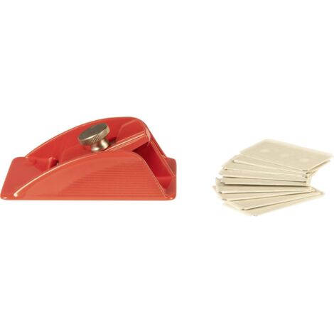 Connex Mini-Hobel mit 10 Ersatzklingen Taschenhobel