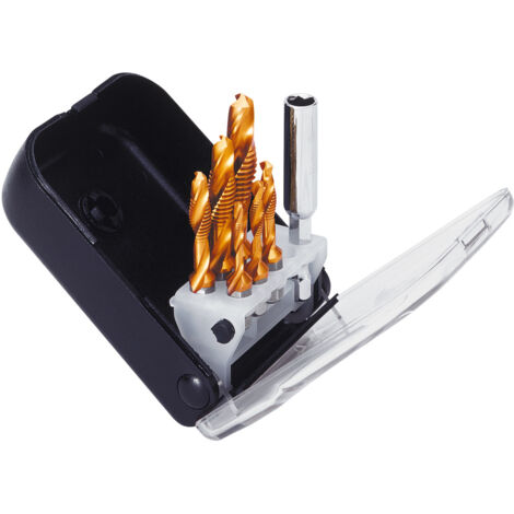 Exact Gewindebohrer SGE Bit-Satz ClipSet B SGE-Bits HSSG M3-M10 TIN Gewindebohrer (1/3)