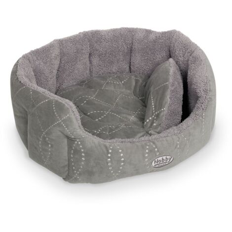 Nobby Komfortbett Ceno oval grau/grau Bett (1/2)