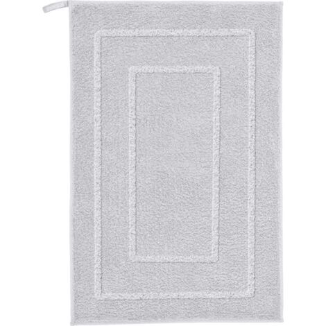 Kleine Wolke Badteppich Nico silbergrau Polyester 50 x 80 cm Badvorleger, Teppiche & Toilettensitzabdeckungen