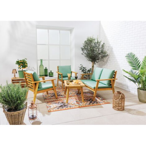 Primaster Loungeset Lovina 4-teilig Gartenmöbel Set Holz Gartenlounge Sitzgruppe (1/3)