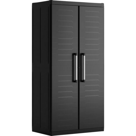 Keter Kunststoffschrank Detroit XL 89x54x182cm Haushaltsschrank Mehrzweckschrank