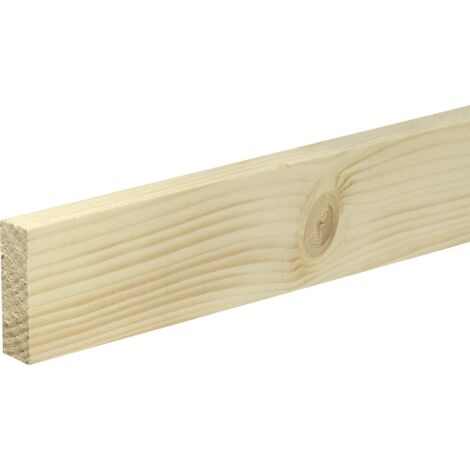 FN Neuhofer Flachleiste 200 cm 60 x 20 mm Fichte/Kiefer Sockelleiste