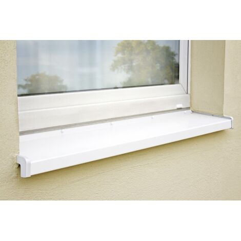 Sarei PVC Seitenteile weiß 195 mm Fensterbank