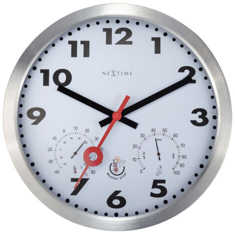 Nextime Außenwanduhr Clematis 4307AR Ø 35 cm Wanduhr