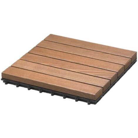 Holzfliesen Thermoesche 30 x 30 x 3,1 cm Bodenfliesen Holzfliese Terrassenfliese
