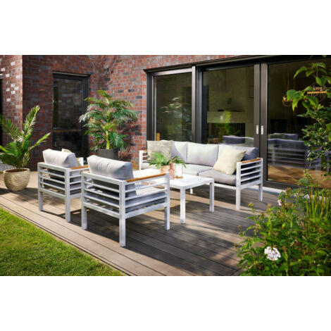 Primaster Gartenmöbel-Set Elba 5-teilig - Rattan Lounge Für 7 Personen