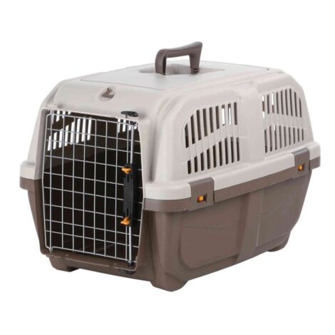 Nobby Hundebox Auto Skudo IATA 55 x 36 cm grau-creme Tiertransportbox