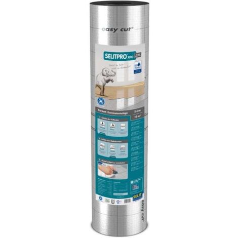 Selit Trittschalldämmung für Parkett und Laminat SELITPRO XPO 2mm, 10 m² Wandverkleidung