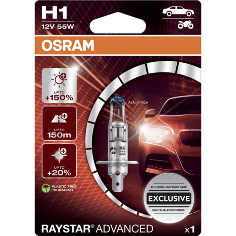 Osram Scheinwerferlampe H1 Raystar Advanced 2.0 Scheinwerferlampe (1/2)