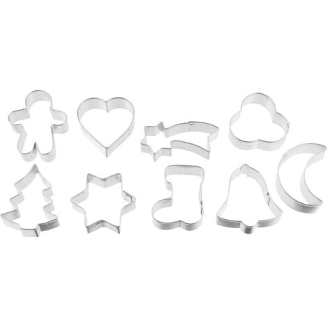 Zenker Ausstecher-Set Weihnachten 9-teilig Plätchenausstecher Ausstechform