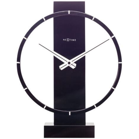 Nextime Tisch- Wanduhr Carl Small 34 x 27 cm schwarz Wanduhren