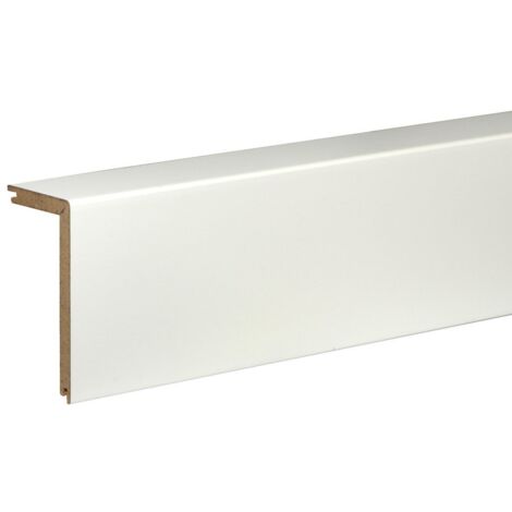 Neuhofer Rohrabdeckleiste 240 cm x 150 x 15 mm weiß Sockelleisten & Fußleisten