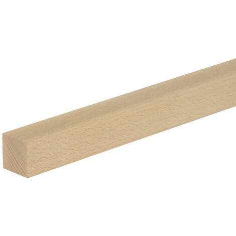 Neuhofer Quadratleiste 95 cm x 30 x 30 mm buche Sockelleisten & Fußleisten