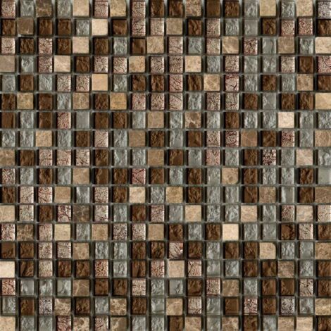 Mosaikfliese Alisa 30 x 30 cm beige-grau Steinmaß  ca. 1,5 x 1,5 cm Mosaikfliesen