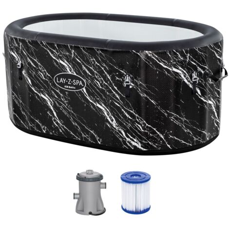 Bestway Eisbad LAY-Z-SPA FortiFiber Glacial Dip mit Filterpumpe 71 x 92 x 152 cm Eisbad