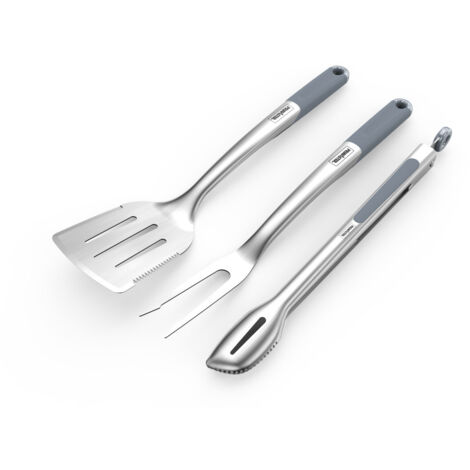 Primaster Grillbesteck-Set Professional 3-teilig Grillwerkzeug-Set