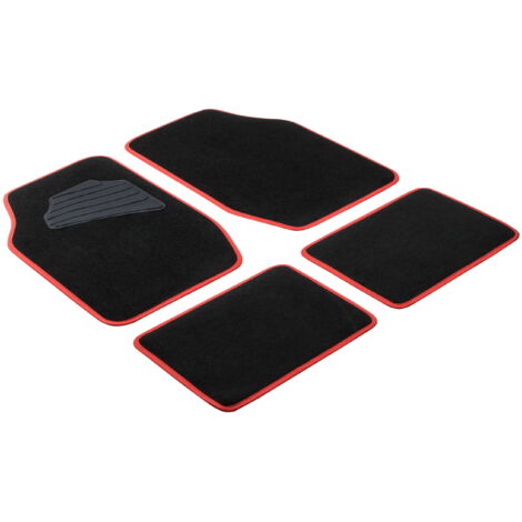 Walser Universal Fußmatten Matrix Komplett-Set schwarz rot Fußmattenset (1/5)