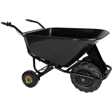 Zipper Akku-Schubkarre ZI-EWB300-160L Schubkarre Gartenwagen 300kg Bauschubkarre