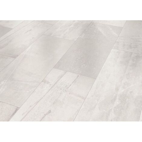 Classen Visiogrande Laminatfliese Megaloc Aquaprotect 60,4 x 28 cm Fließestrich weiß Laminat
