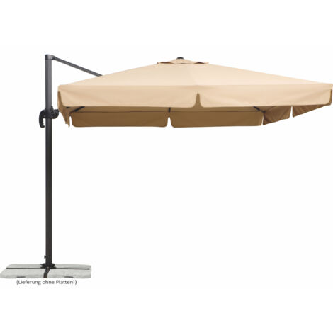 Schneider Alu Ampelschirm Rhodos 300 x 300 cm Sonnenschirm Marktschirm Schirm