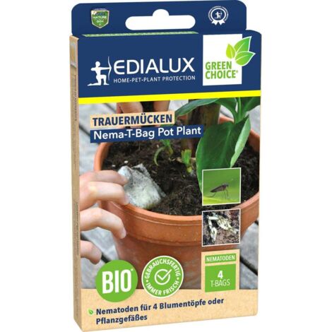 Edialux Nematoden T-Bag Pot Plant gegen Trauermücken 4 Pads