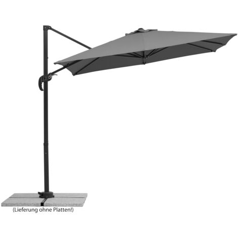 Schneider Sonnenschirm Rhodos Junior anthrazit 230 x 230 cm Ampelschirm