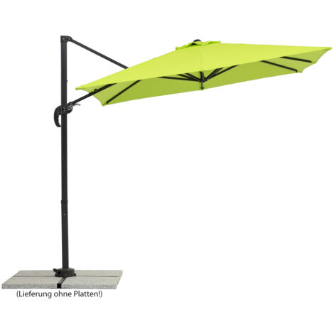 Schneider Sonnenschirm Rhodos Junior apfelgrün 230 x 230 cm Ampelschirm
