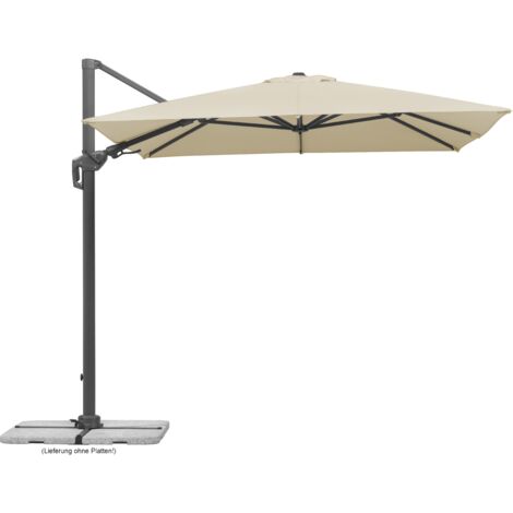 Schneider Ampelschirm Rhodos Twist natur 350 x 260 cm Ampelschirm