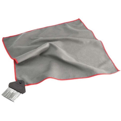 Walser Cockpit Reinigungstuch 2in1, Mikrofasertuch mit Bürste 40x40 cm (1/2)