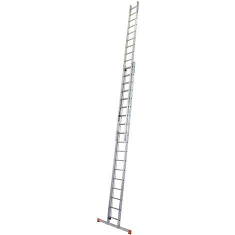 Krause Robilo Alu Schiebeleiter Anlegeleiter Seilzug 2x18 Sprossen Seilzugleiter (1/4)