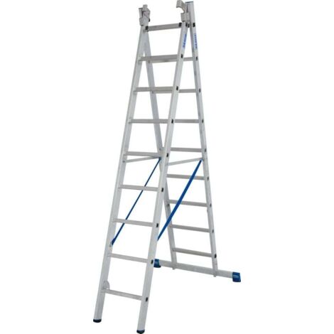 Krause Aluminium-Mehrzweckleiter STABILO mit Treppenfunktion 6,85 m Viel-/ Mehrzweckleiter
