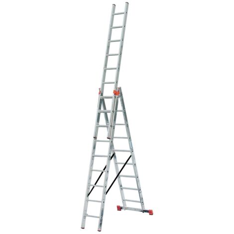 Krause Tribilo Aluleiter 6,9m 3x9 Vielzweckleiter Multifunktionsleiter 3-teilig (1/5)