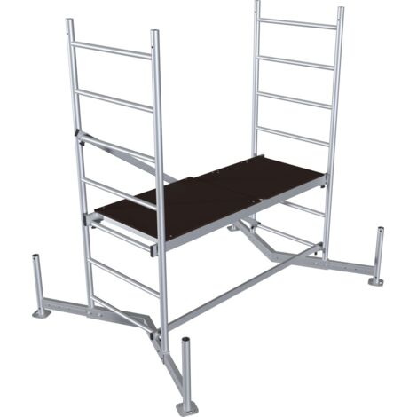 Krause Arbeits-Grundgerüst MONTO ClimTec Aluminium 3 m Plattformleiter