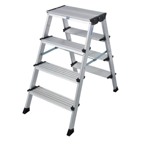 Krause Aluminium-Klapptritt MONTO Treppo 2,85 m Klappleiter