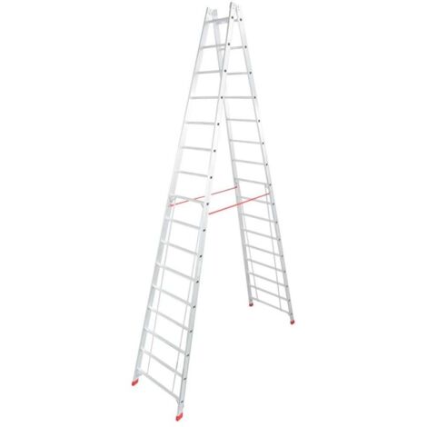 Krause Aluminium-Doppelleiter STABILO 5,73 m Doppelstufenleiter