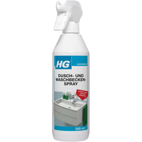HG Dusch und Waschbeckenreiniger 500 ml Badreiniger Duschkabinen Reiniger