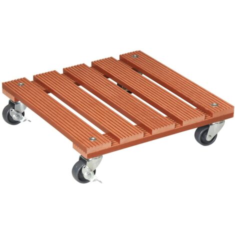 Wagner Pflanzenroller WPC 29 x 29 cm terrakotta Pflanzenroller