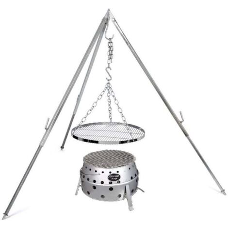 Petromax Feuerschale Atago Set inkl. Dreibein & Rost Schwenkgrill (1/3)