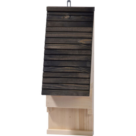 Dobar Fledermauskasten 19,5 x 14 x 53,3 cm schwarz Fledermaushaus