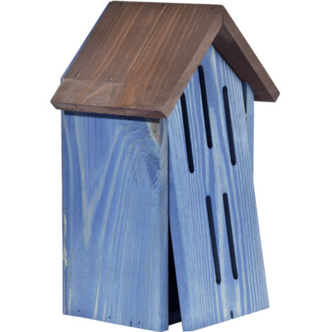 Dobar Schmetterlinghotel 19 x 15 cm blau braun Insektenhotel